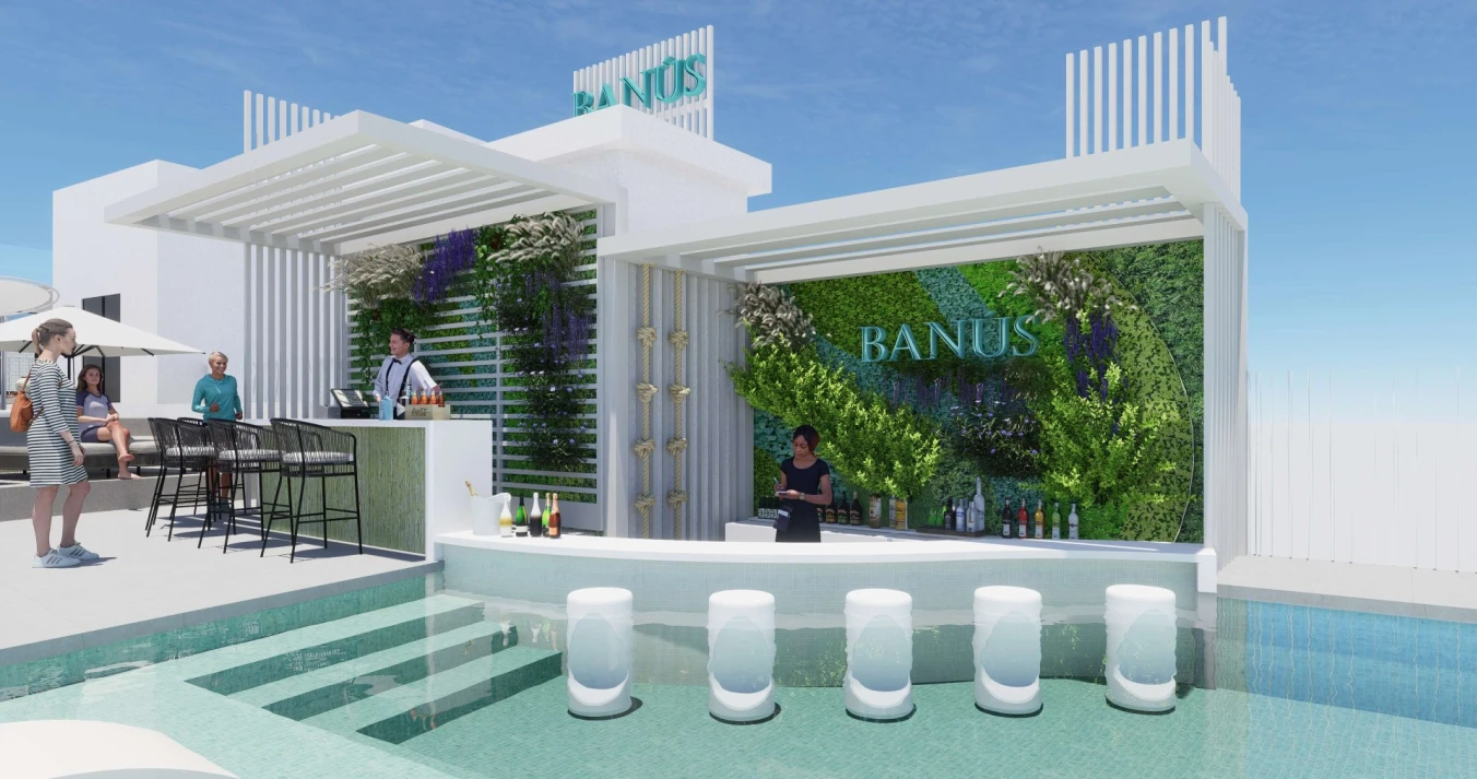 BANÚS SUSPENDED POOL BAR
